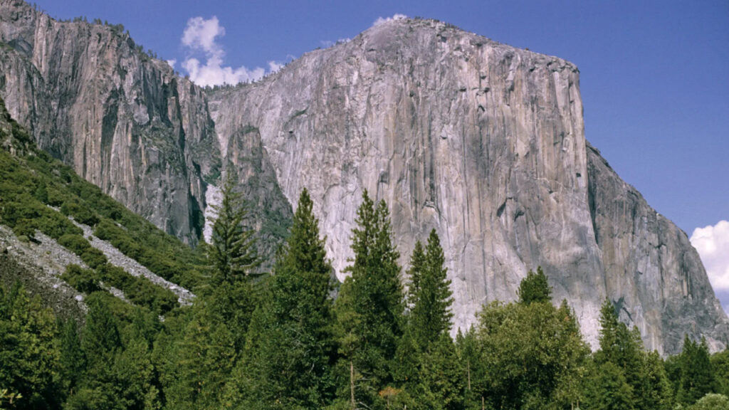 The huge rocky tower