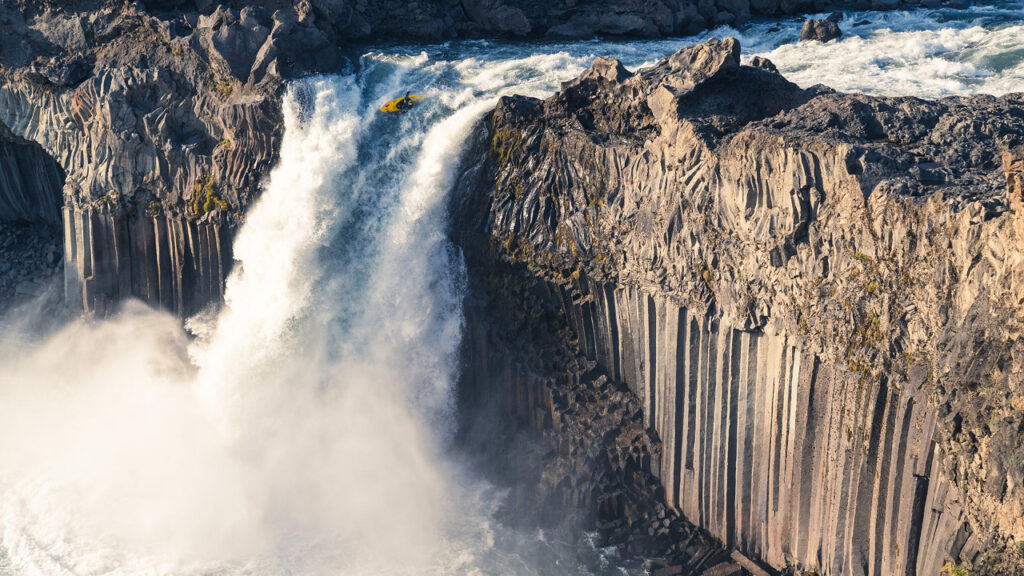 A beautiful waterfall