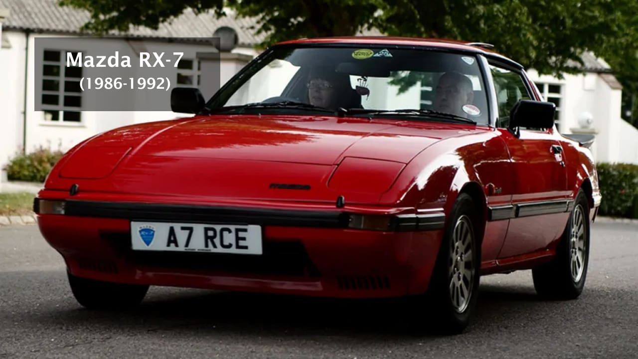 Mazda RX-7 (1986-1992) is a popular classic car of 80s