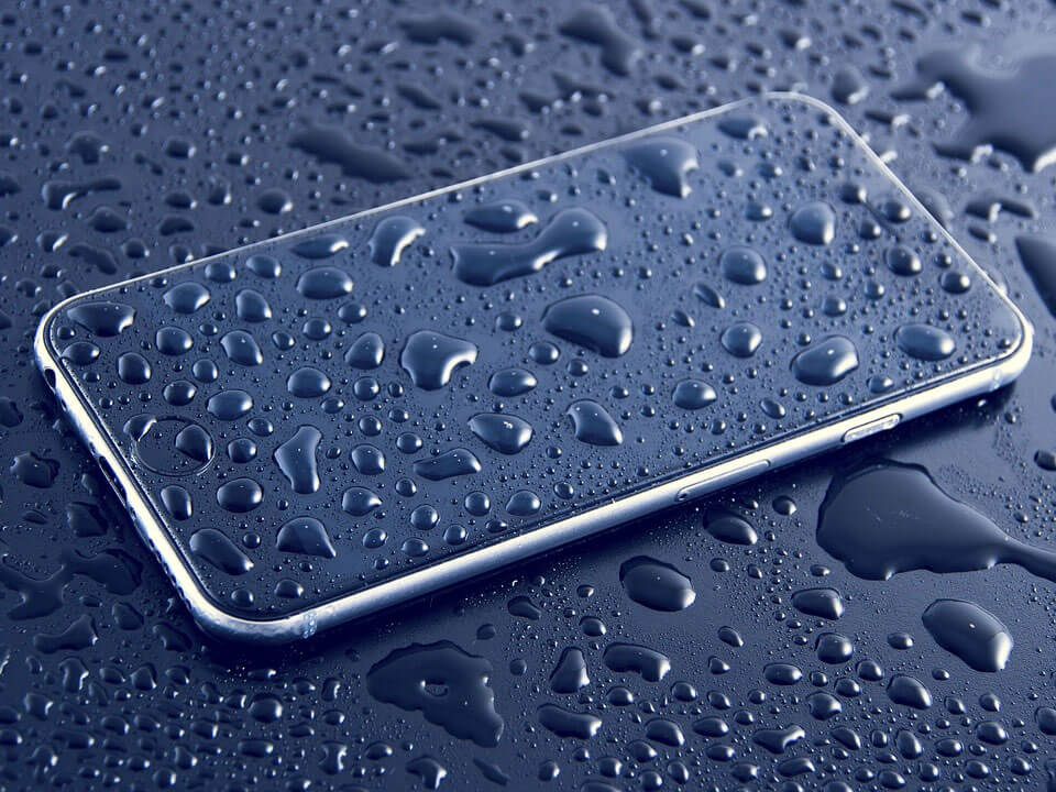 water damage is considered as worst for non water resistant phones