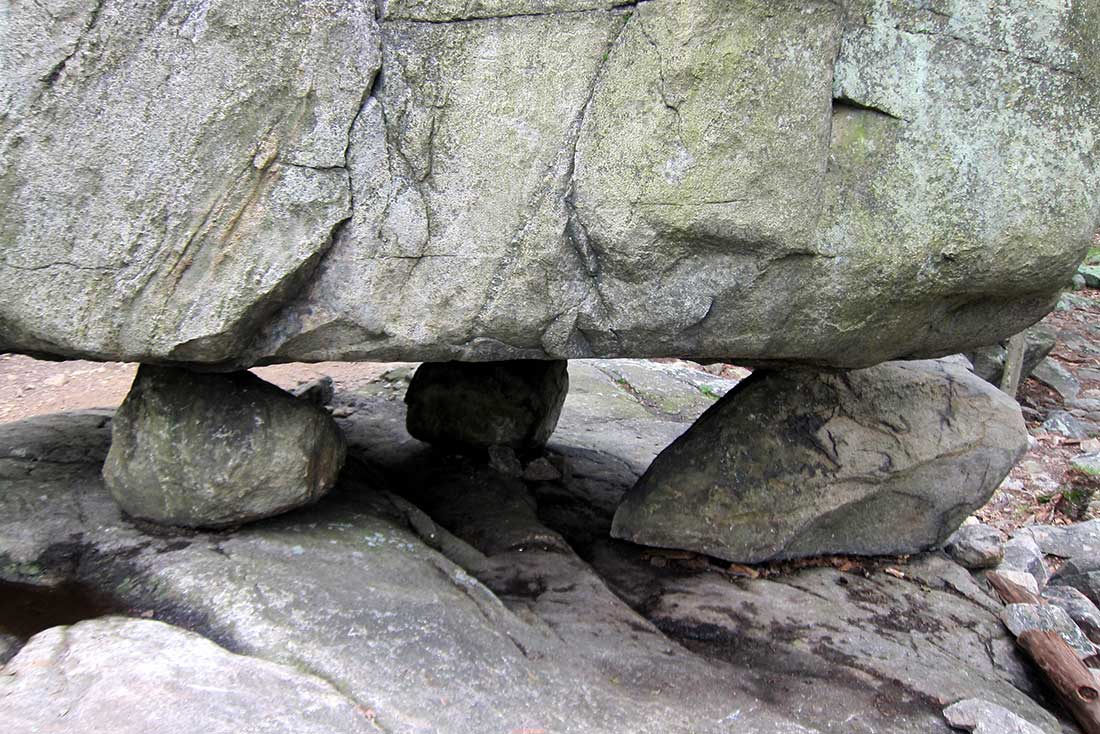 Tripod Rock at Pyramid Mountain