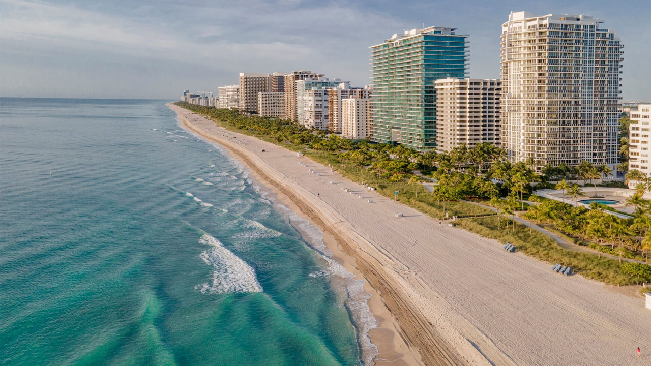 Bal Harbour is a luxurious coastal area with a relaxing view in miami