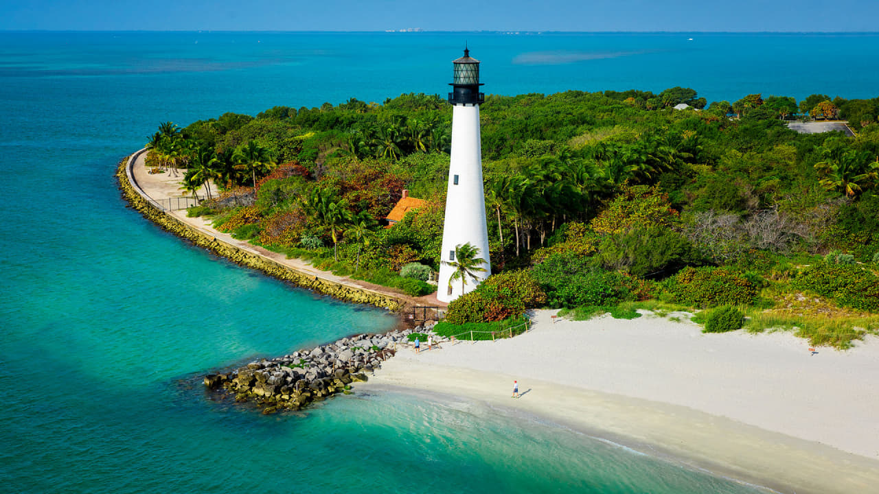 Bill Baggs Cape Florida State Park with amazing view