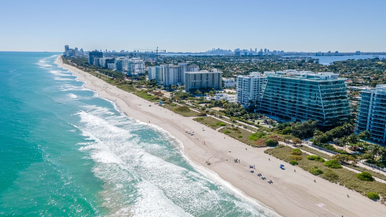 Surfside shores located north side of miami is a peaceful and calming place