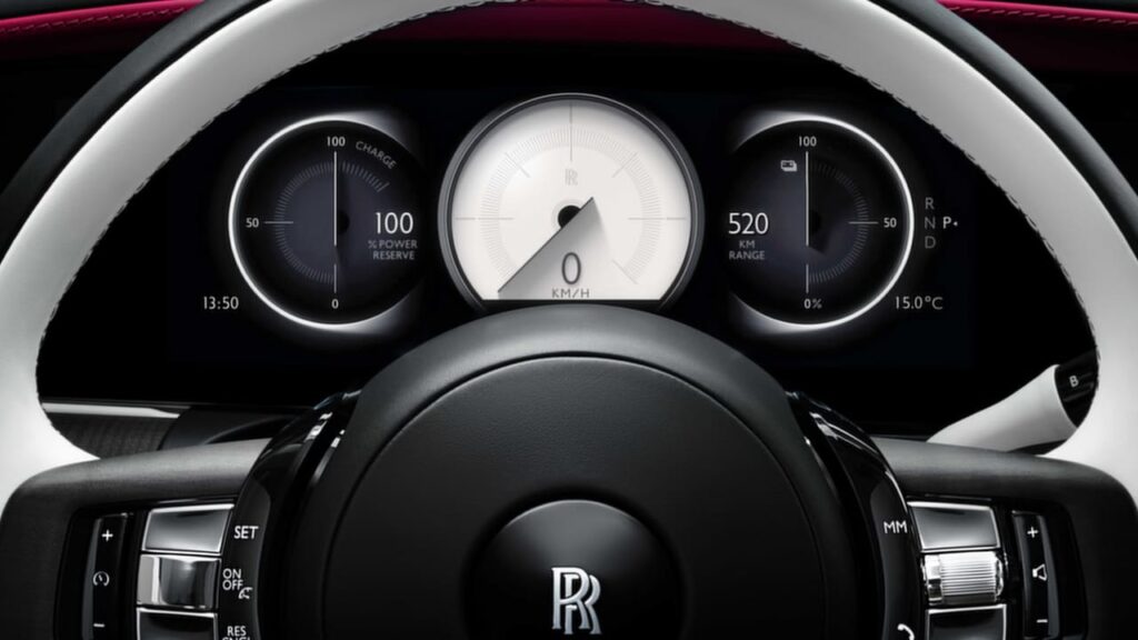 Rolls Royce Spectre steering