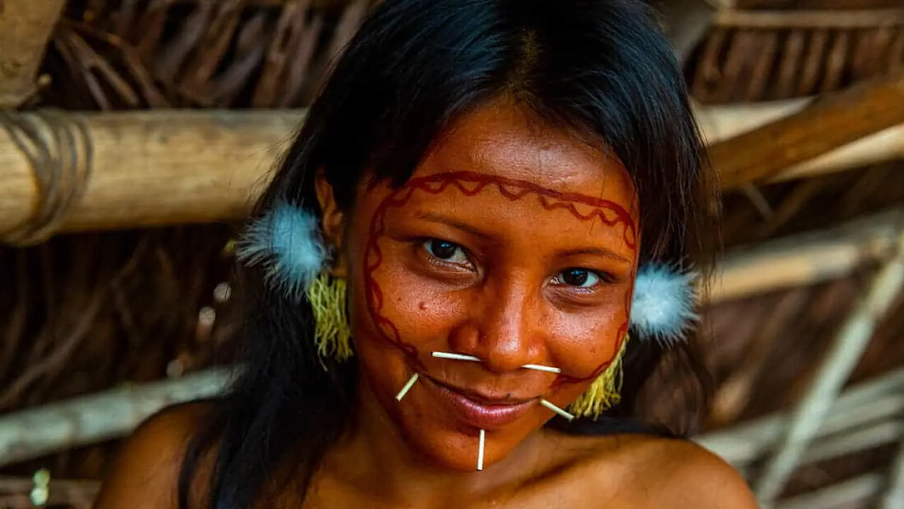 Yanomami amazon tribe girl