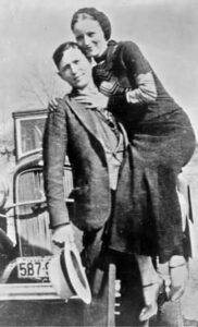 Bonnie Parker and Clyde Barrow most notorious thief couple