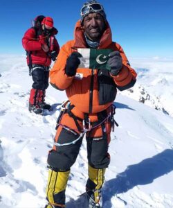 ali sadpara on the summit of k2