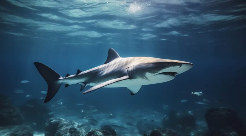 a shark under water in south africa