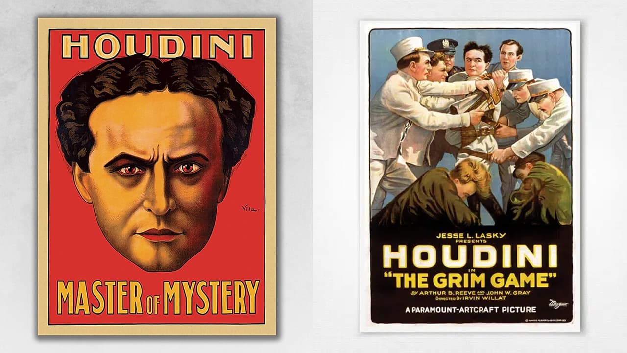 houdini films master mystery and grim game