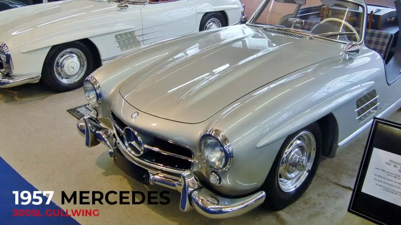 Mercedes-Benz 300 SL is an open roof classic car