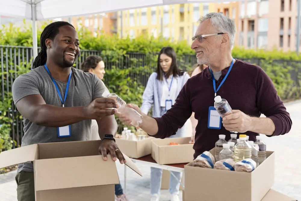 Elders Volunteering Abroad in Foodbank