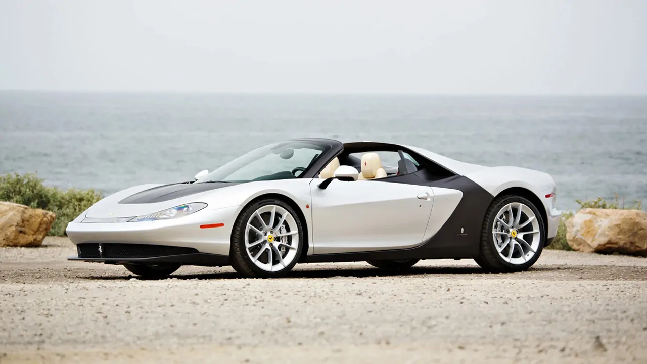 a click of Ferrari Pininfarina Sergio in front of the ocean