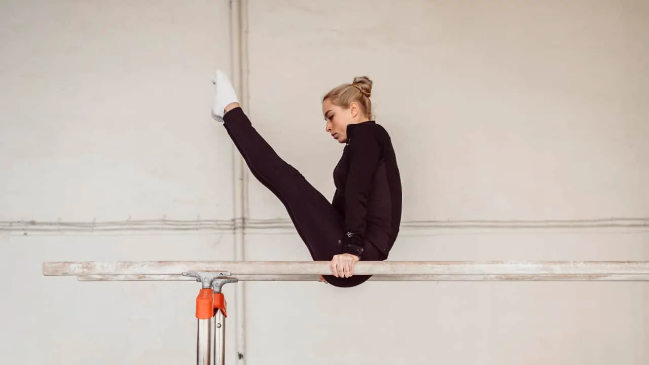 women training for gymnastic
