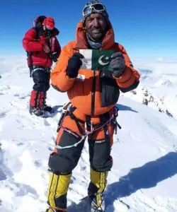 ali sadpara on the summit of k2